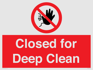 Closed for Deep Clean